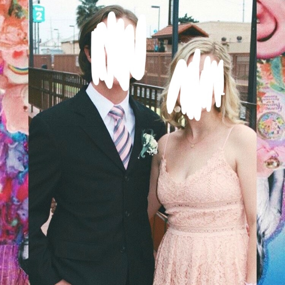 lace pink midi dress